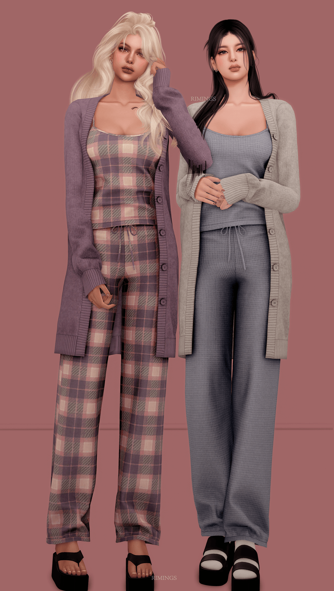 Галерея мода Пижамы Comfy Pajama Twopiece Set #2